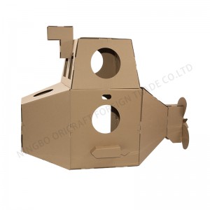 DIY SUBMARINE CARDBOARD CARTON INDOOR PLAYHOUSE (CAN BE WORN)